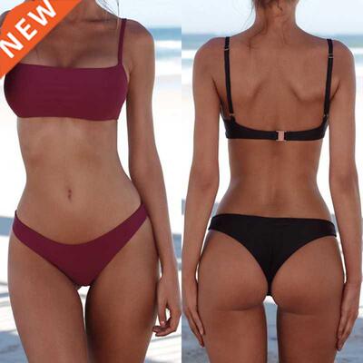 Bikini Swimsuit Beachwear Push Up Padded Bra Top G- String P