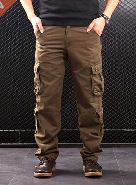FALIZA Men's Cargo Pants Multi Pockets Military Style Tactic