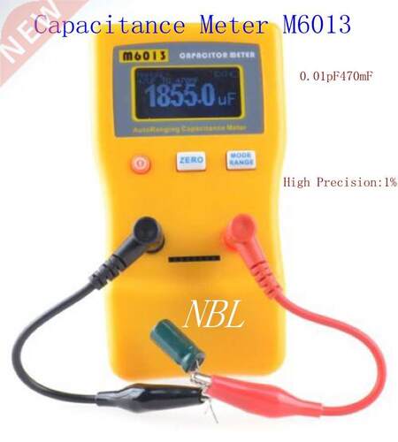 Digital Capacitance Tester 0.01pF to 470mF LCD Auto-ranging