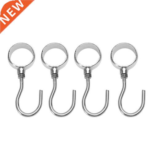 Wardrobe 25mm Dia Tube Rod Adjustable Clothes Coat Hooks