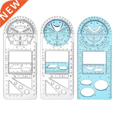 Pieces Multifunctional Geometric Ruler Sets Mathematics Dr