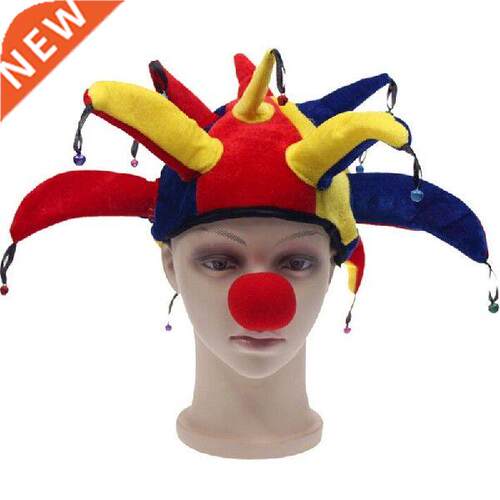 Halloween Party Cosplay Fancy Clown Hat With Bell Halloween