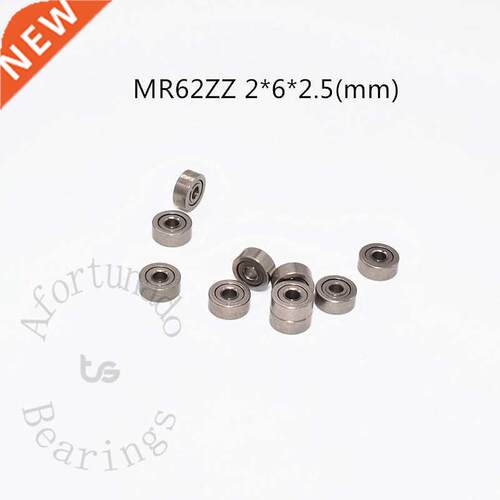 Miniature 10pcs MR62ZZ 2*6*2.5(mm) free shipping chrome ste
