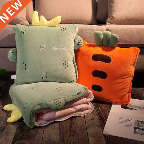Cartoon Cushion Quilt Dual-Use Pillow Car Car-Mounted Air Co