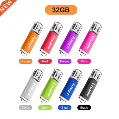 Exmapor 2GB Flash Drive Multicolor 2 GB Thumb Drive Flash