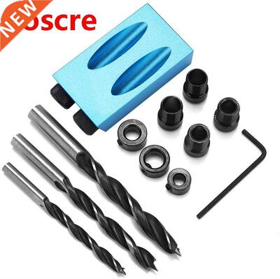 Woodworking Oblique Hole Locator Drill Bits Pocket Hole Jig