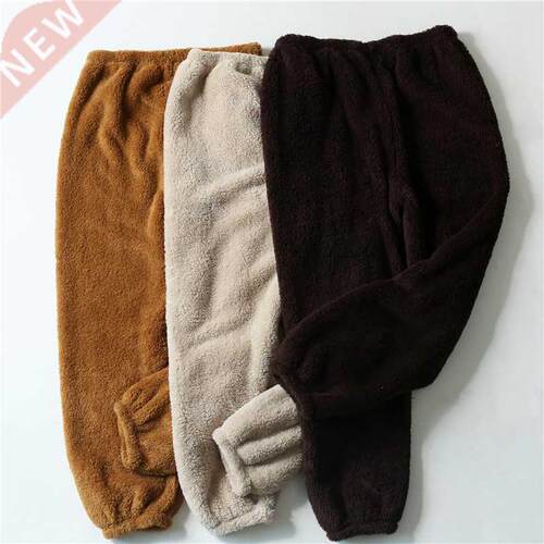 New Winter Flannel mens sleep bottoms thicken warm sweatpant