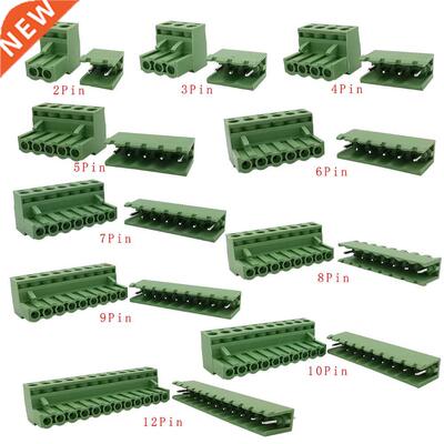 5Pair 2EDG 5.08mm Pitch 2P P 4P 5P 6P 7P 8P 9P 10P 12 Pin S