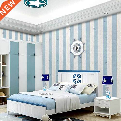 Stripe Star Wallpaper Self Adhesive Waterproof Wall