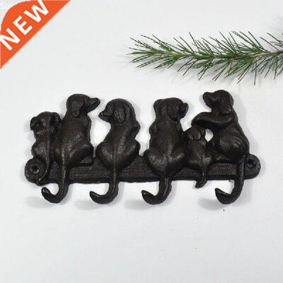 Cast iron dog hook behind door idyllic retro vintage coat
