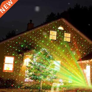 Green Laser Spotlight Christmas Red Garden Outdoor Landscape