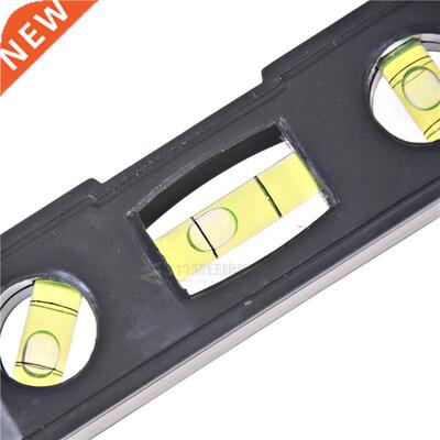 Level Measure Tools Black Plastic Spirit Level Ruler Magnet