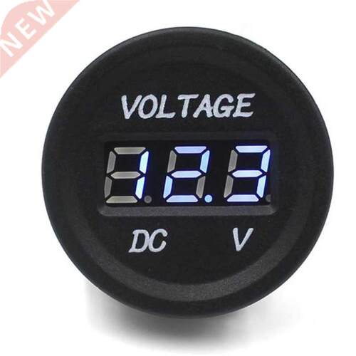 Motorfiets LED Display Voltmeter 12 V-24 V DC (Blauw)