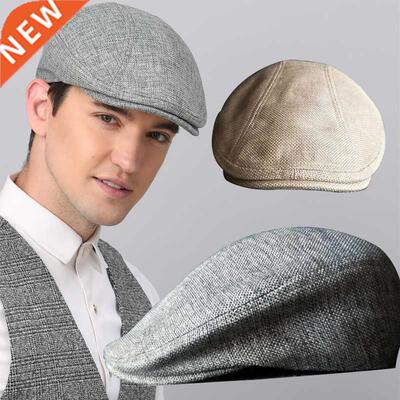Men's Cap Classc Vntage Breathable Beret Hat for Men Vsor