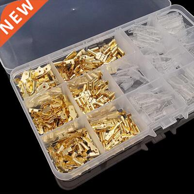 15Pcs 2.8/4.8/6.mm Electrical Wire Connectors Insulated Ma