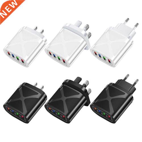 Mobile Phone Chger Fast Chging Adapter 4 USB Chger Por