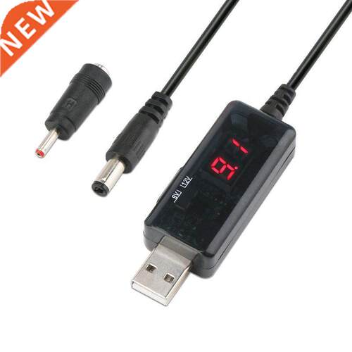 USB Boost Cable 5V Step Up to 9V 12V Voltage Converter 1A St