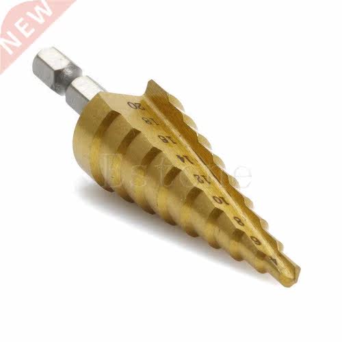 HSS Speed Steel Triangle Shank Pagoda Step Bit from 4-20mm L