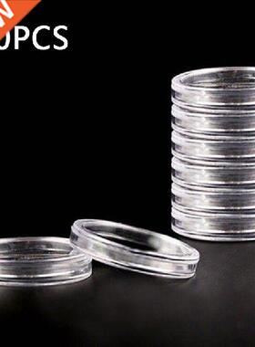 10/100Pcs 40mm Transpent Plastic Coin Holder Coin