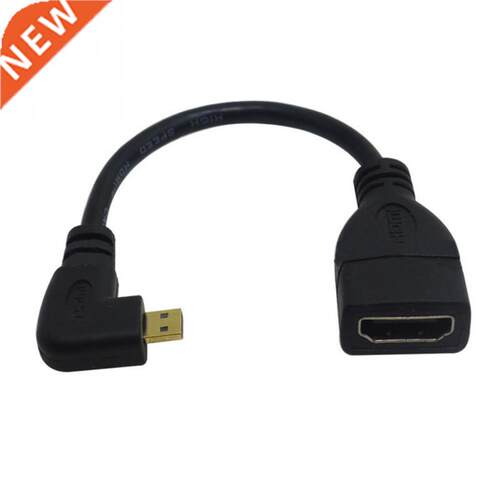 Micro HDMI Right-toward Male to HDMI Female Cable Convertor