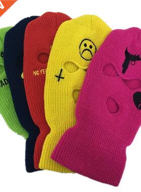 Neon Balaclava Three-hole Ski Mask Tactical Mask Full Face M