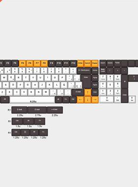 124-Key Spanish Layout OEM Keycaps European Type ANSI ISO-ES