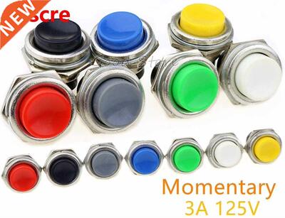 1PCS DS-212 Momentary SPST NO Red/Gray/Green/White/Black/Blu