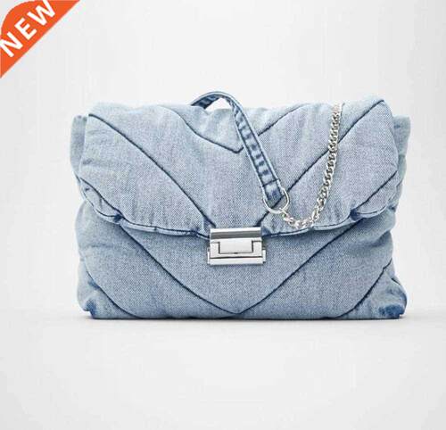 Luxury designer jeans bags women denim chain crossbody bags
