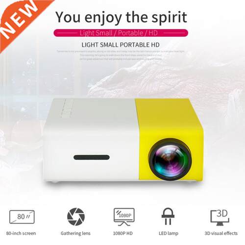 YG300 LCD Mini Projector 1080P Full HD Pocket Projector HDMI