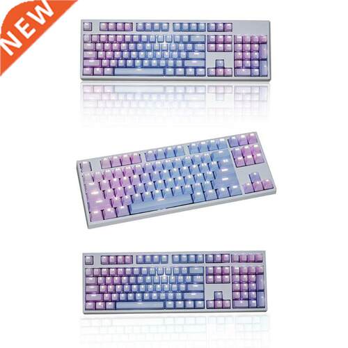 1 Set Replaceable PBT Keycaps 87 104 108 Transparent Letteri