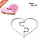 Right Pcs Heart Shaped Molds Cutt Cookie Left