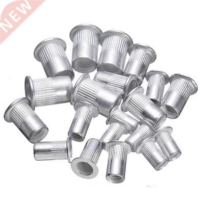 100pcs/20pcs Steel Aluminum Rivet Nuts Kit Threaded Rivet Nu
