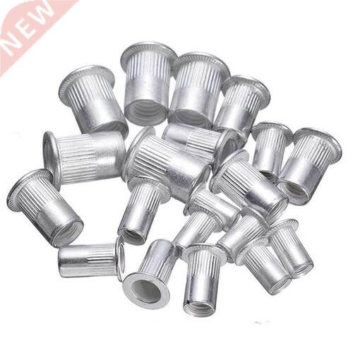 100pcs/20pcs Steel Aluminum Rivet Nuts Kit Threaded Rivet Nu