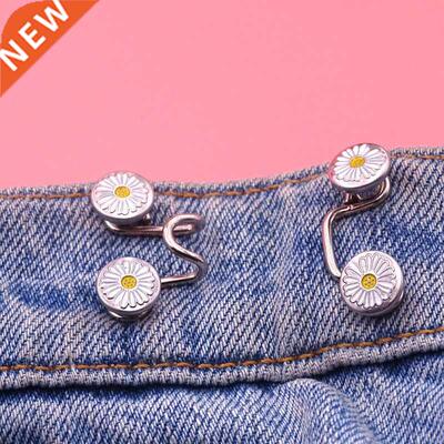 DIY Invisible Adjust Button Metal Jeans Waist Removable Buck