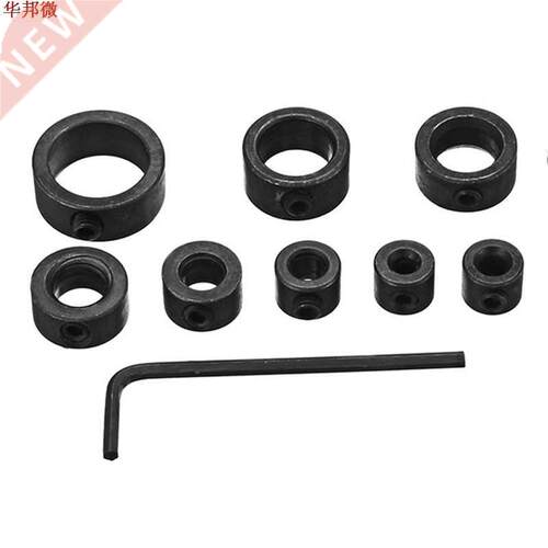 8pcs 3-16mm Drill Bit Shaft Depth Stop Collars Woodworking D