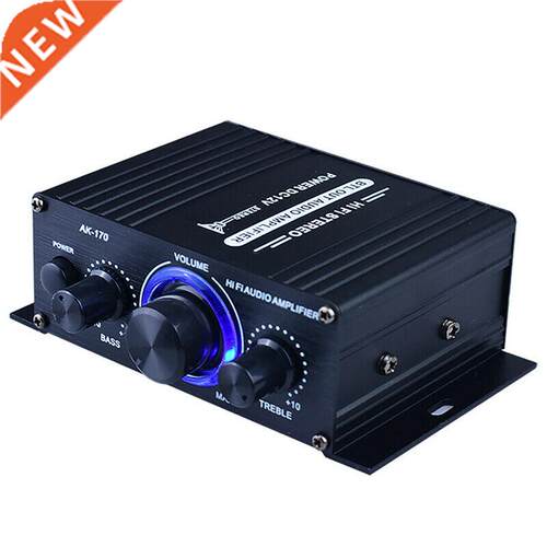 AK170 12V Mn 400W HF Dgtal Stereo Audo Amplfer Car