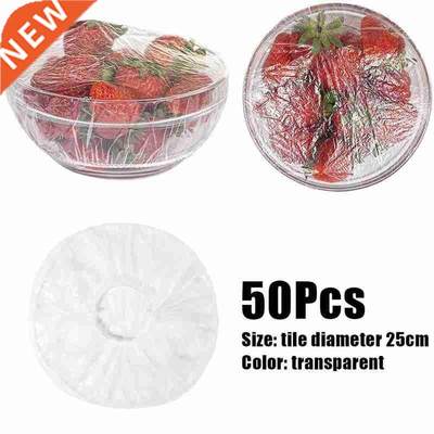50pcs Elastic Bowl Covers Disposable Food Storage Cover Fres