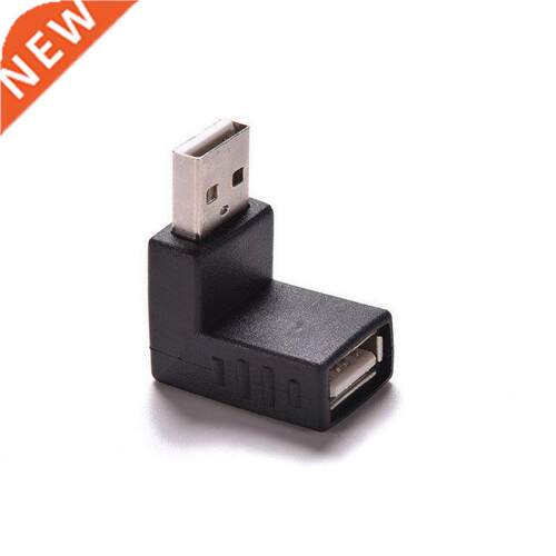 New Black 1Pcs 90 Degree USB 2.0 A Male To Female Right Angl