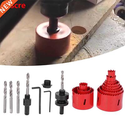 17pcs woodworking hole saw set drill bit High Speed Steel ho