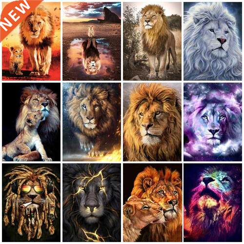 EverShine Diamond Painting 5D Lion Rhinestones Art Diamond E
