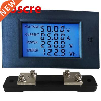 DC 50A 5KW Digital Wattmeter Power Panel Meter Monitor Power