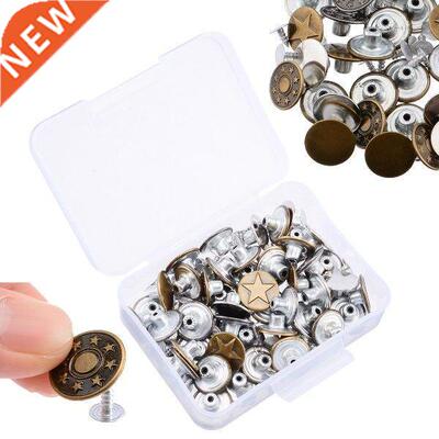 50pcs/set Metal Snap Fastener Press Stud Buttons Poppers