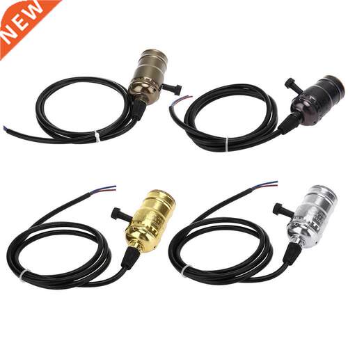 220V Retro Lamp Holder Lamp Holder E27 Socket Black/Gold/Sil