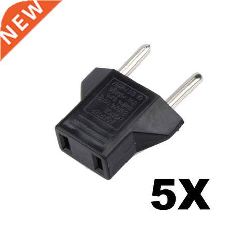 5X US to EU AC Power Plug Converter Adapter Travel Converte