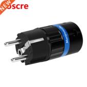 Rhodium plated Pure Monosaudio Schuko F104R Copper Pow E104R