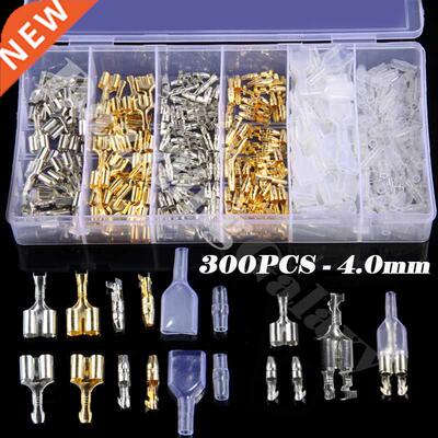 300Pcs/Box 4.0mm Brass Bullet Male Female Termnal Wre Conn