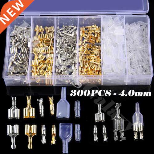 300Pcs/Box 4.0mm Brass Bullet Male Female Termnal Wre Conn