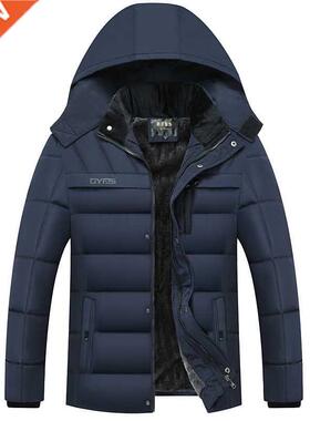 Men Winter Jacket Casual Warm Thick Hooded Jacket Parkas Coa