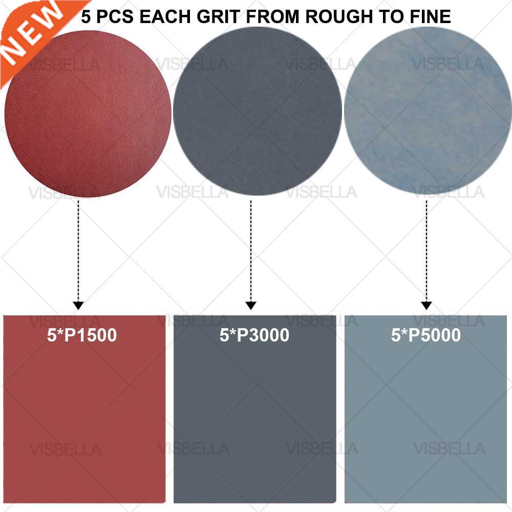 45/30/15PCS Car Lights Kit Polishing Restoration Car Headlig