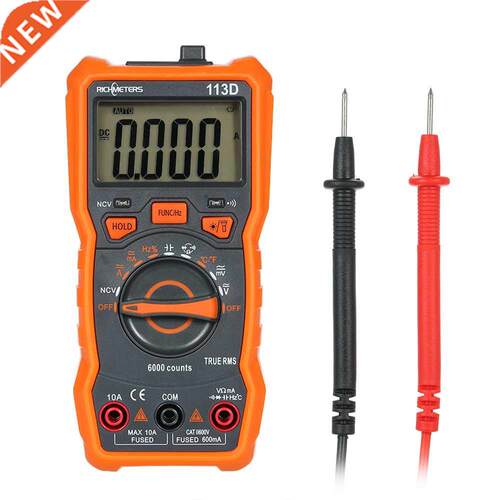 RICHMETERS RM113A/RM113D Digital Multimeter 6000 Counts NCV